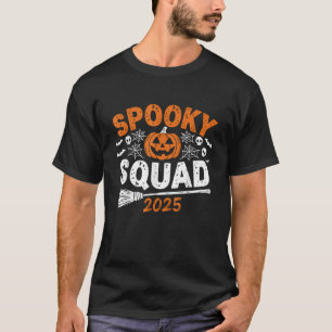 T-shirt Éffrayant Squad 2025 Matching Famille Halloween Co