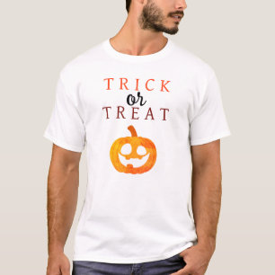 T-shirt Éffrayant Trick Ou Treat Jack-o'lantern Halloween