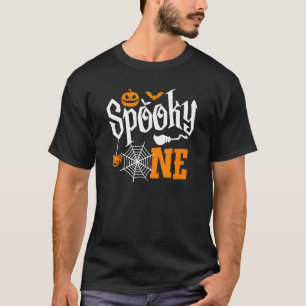 T-shirt Éffrayant Une Fille Halloween 1er Anniversaire Cor