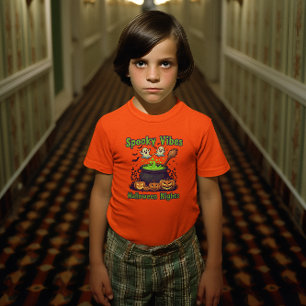T-shirt Éffrayant Vibes Chemise d'Halloween pour enfants