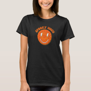 T-shirt Éffrayant Vibes Chemise Happy Face Chemise Hallowe