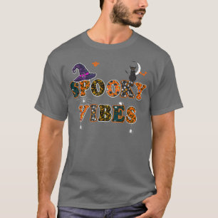 T-shirt Éffrayant Vibes Halloween Witch Saison Éffrayante