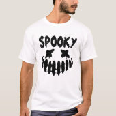 T-shirt Éffrayant visage Halloween heureux pour hommes T-s (Devant)