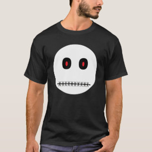 T-shirt effrayant visage heureux.