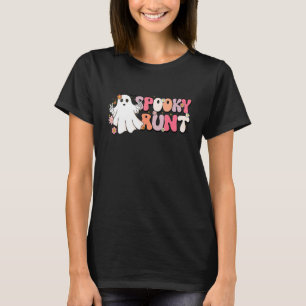 T-shirt Éffrayante Tante Retro Super Floral Ghost Hallowee