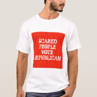 T-shirt EFFRAYÉ de RÉPUBLICAIN de VOTE de