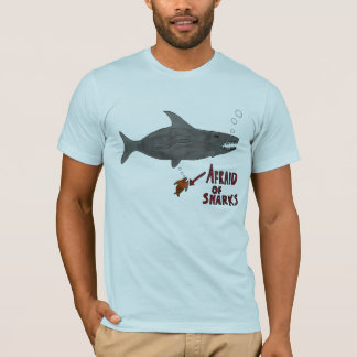 T-shirt Effrayé des requins