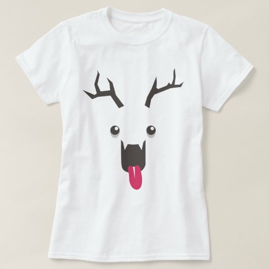 T-shirt Effrayer Reindeer (Design devant)