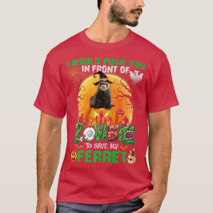 T-shirt Effrayer Vous Pouvez Devant Les Zombies Pour Sauve