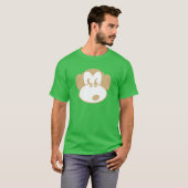 T-shirt effronté d'animal de visage de singe (Devant entier)