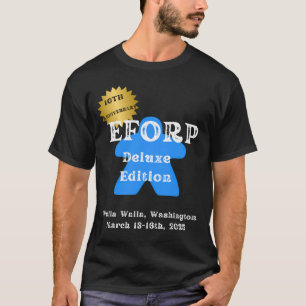 T-shirt EFORP 2025 10e anniversaire Deluxe Edition Bleu