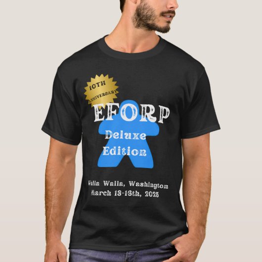 T-shirt EFORP 2025 10e anniversaire Deluxe Edition Bleu (Devant)