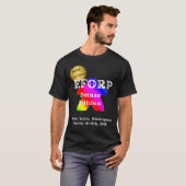 T-shirt EFORP OFFICIEL 2025 Rainbow Meeple (Devant entier)