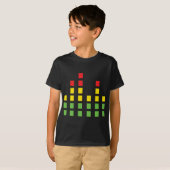 T-shirt égaliseur audio Dj (Devant entier)