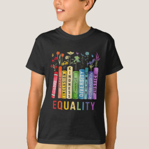 T-shirt Egalité Bibliothèque Diversité Inclusion Kindness 