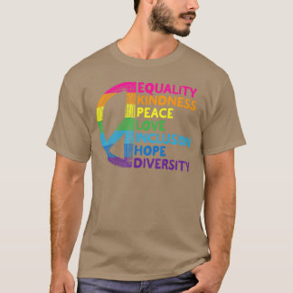 T-shirt ÉGALITÉ Bienveillance Inclusion Espoir Diversité