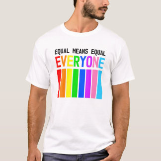 T-shirt Égalité des moyens - Tous - Drapeaux de fierté