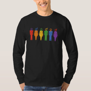 T-shirt Égalité Fierté Gay Lgbtq Arc-en-ciel Transgenre Bi