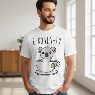 T-shirt Égalité Koala LGBT Pride Amusante Moderne Cute