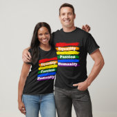 T-shirt Égalité, passionnée, humanité (Unisexe)