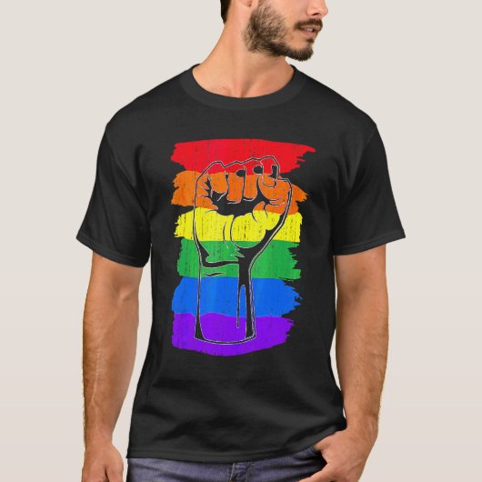 T-shirt Égalité Queer Pride Mois Lgbt Pride Pointe Arc-en- (Devant)