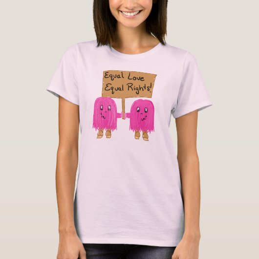 T-shirt égalité rose (Devant)