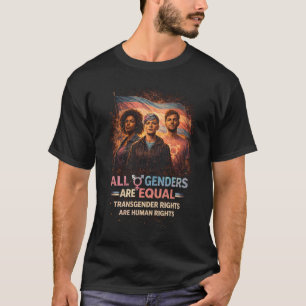 T-shirt Égaux sous tous les drapeaux
