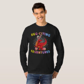 T-shirt Egg Citing Adventures Easter Rex Dinosaur Bunny Di (Devant entier)
