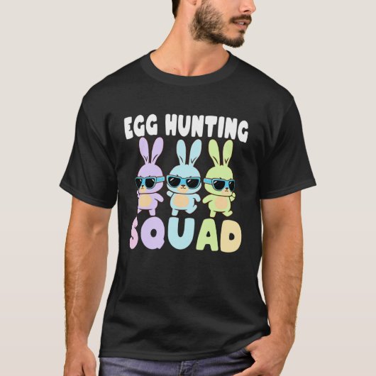 T-shirt Egg Hunting Squad Easter Bunnies Egg Hunt (Devant)