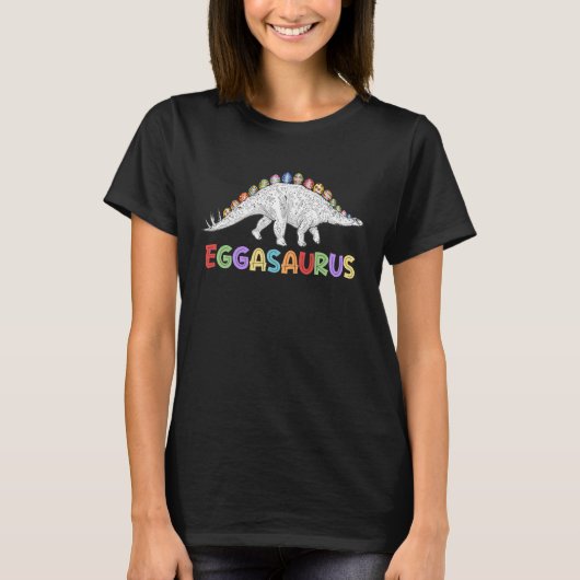 T-shirt Eggasaurus Stegosaurus Egg Dinosaur Happy Easter D (Devant)