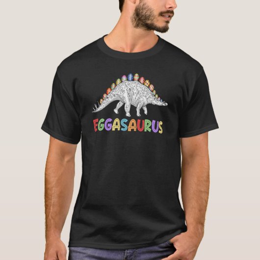 T-shirt Eggasaurus Stegosaurus Egg Dinosaur Joyeux Pâques (Devant)