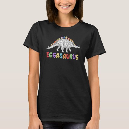 T-shirt Eggasaurus Stegosaurus Egg Dinosaur Joyeux Pâques (Devant)