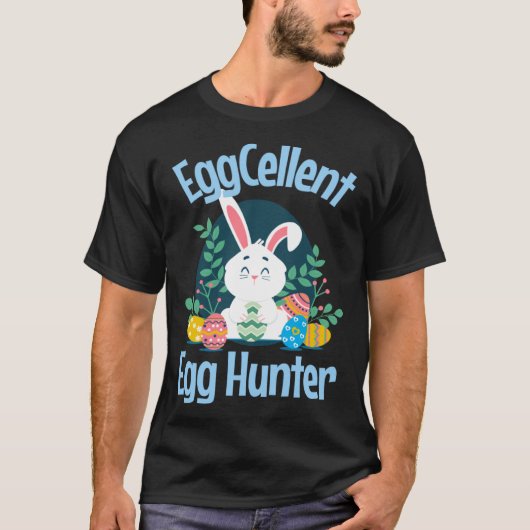T-shirt EggCellent Egg Hunter Cute Easter Bunny Egg Hunt P (Devant)