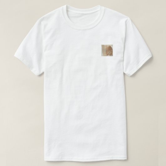 T-shirt EggHead – Devant carré de poitrine et dos (Design devant)