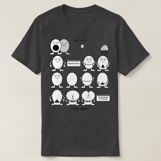 T-shirt Eggman Game Feed OEufs Jeu ITYSL (Design devant)