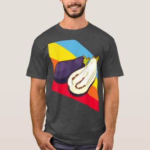 T-shirt Eggplant Légumes d'aubergine Aliment Vegetaria Veg