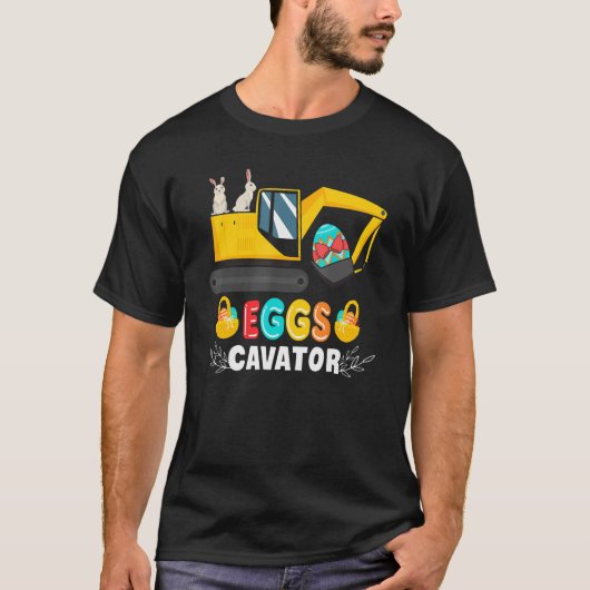 T-shirt Eggs Cavator Easter Eggscavator Kids Easter Funny (Devant)