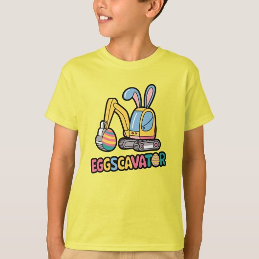 T-shirt Eggscavator (Devant)