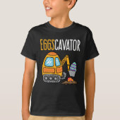 T-shirt Eggscavator Easter Excavator Construction (Devant)