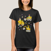 T-shirt EggsCavator Excavator Hunting Egg Easter Construct (Devant)