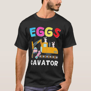 T-shirt Eggscavator Happy Easter Excavator Chasse Oeuf Ki