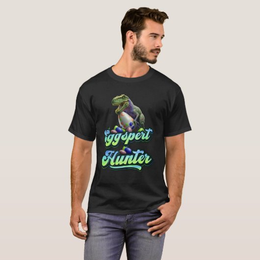 T-shirt Eggspert Easter Eggs Hunter Easter Dinosaur Egg  1 (Devant entier)