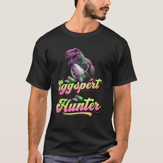 T-shirt Eggspert Easter Eggs Hunter Easter Dinosaur Egg  3 (Devant)