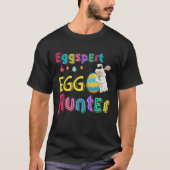 T-shirt Eggspert Egg Hunter Cool Easter Bunny Hunting Eggs (Devant)