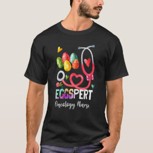 T-shirt Eggspert Oncology Nurse Bunny Stethoscope Pâques D