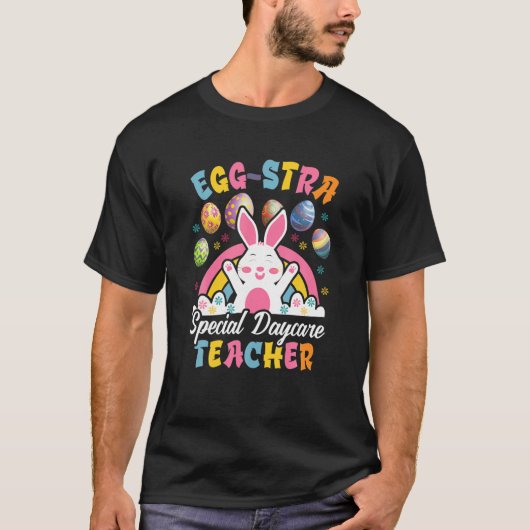 T-shirt Eggstra Costume d'enseignant spécial garderie Happ (Devant)