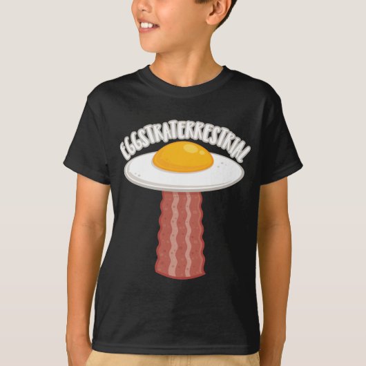 T-shirt Eggstraterrestrial Avec Texte (Devant)