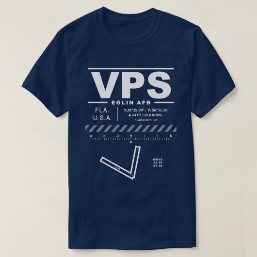 T-shirt Eglin AFB Air Force Base VPS (Design devant)