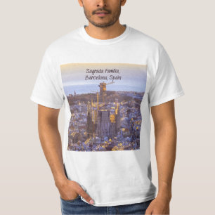 T-shirt Église catholique de la Sagrada Familia, Barcelon