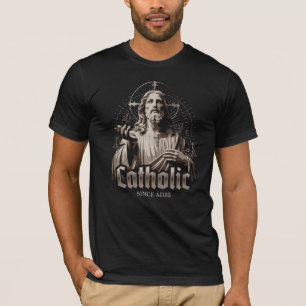 T-shirt Église Catholique Romaine depuis AD33 Jésus Christ